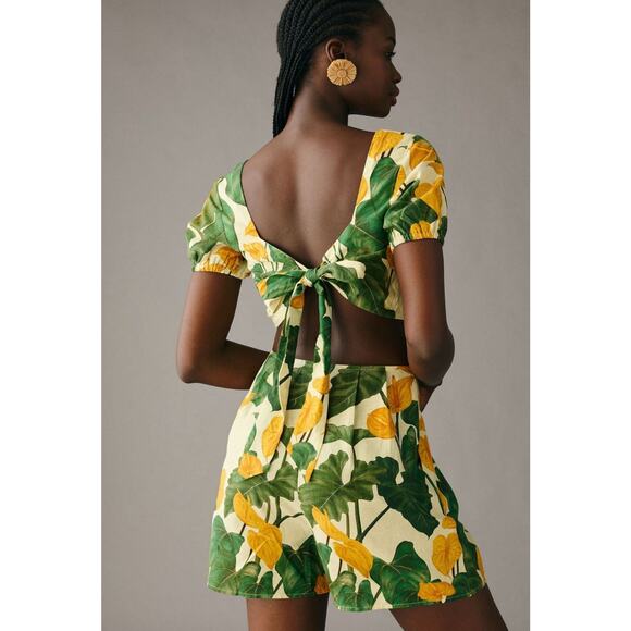 FARM Rio Green and Yellow Floral Jumpsuit - Picture 4 of 13